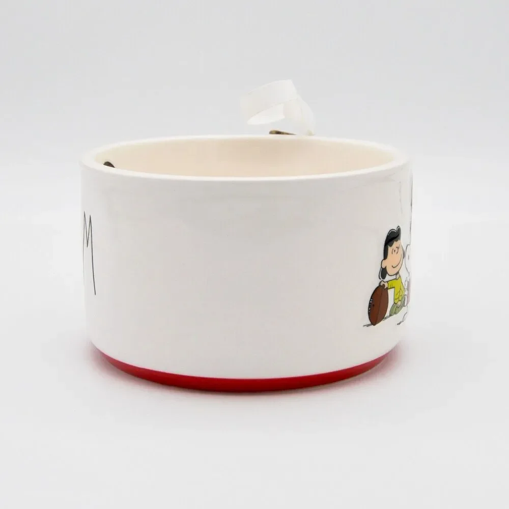 Rae Dunn Peanuts Football Soup Mug, #1 Team, Snoopy & Peanuts Gang, Ceramic, New - Picture 5 of 9